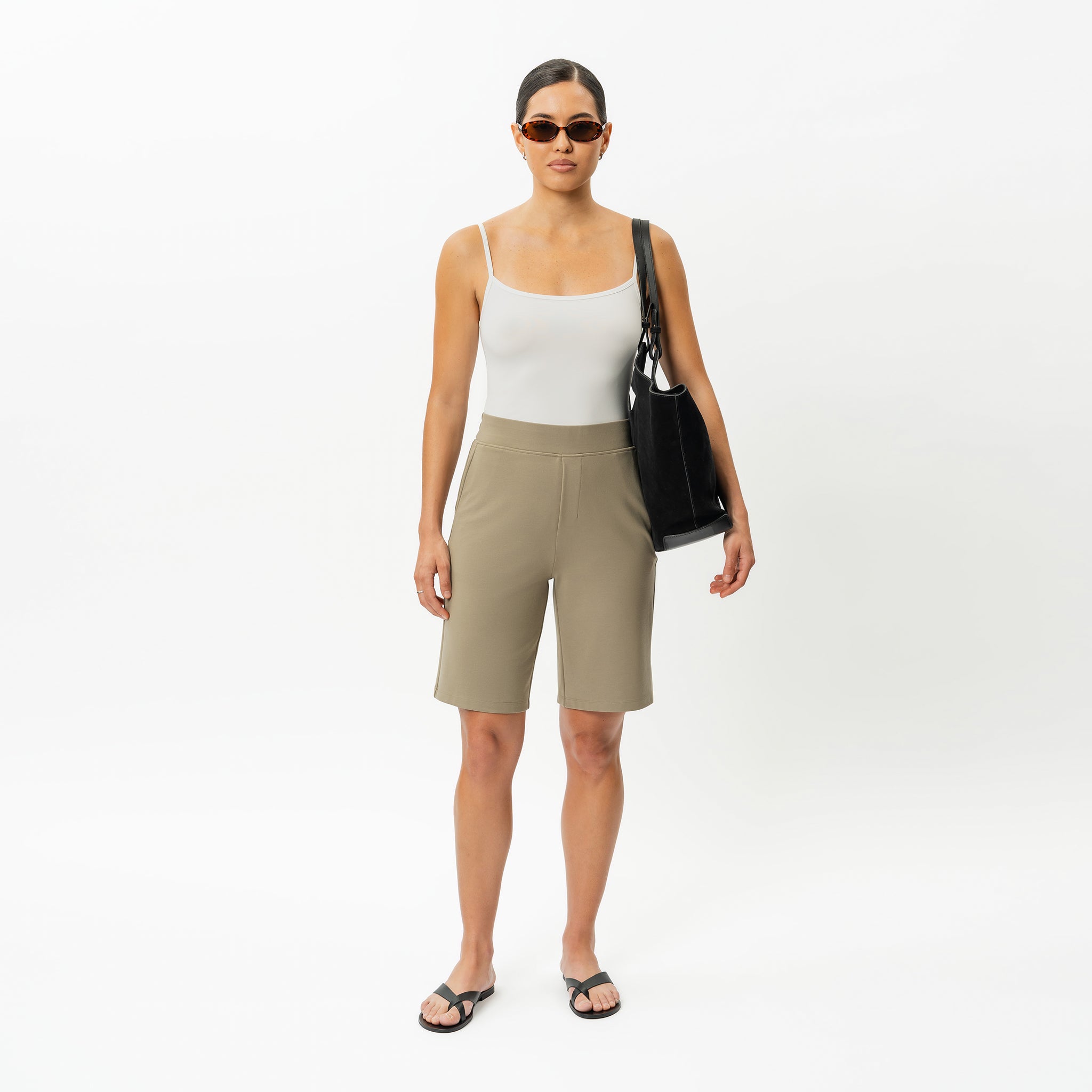 Leichte Ponte-Shorts – Ninepine