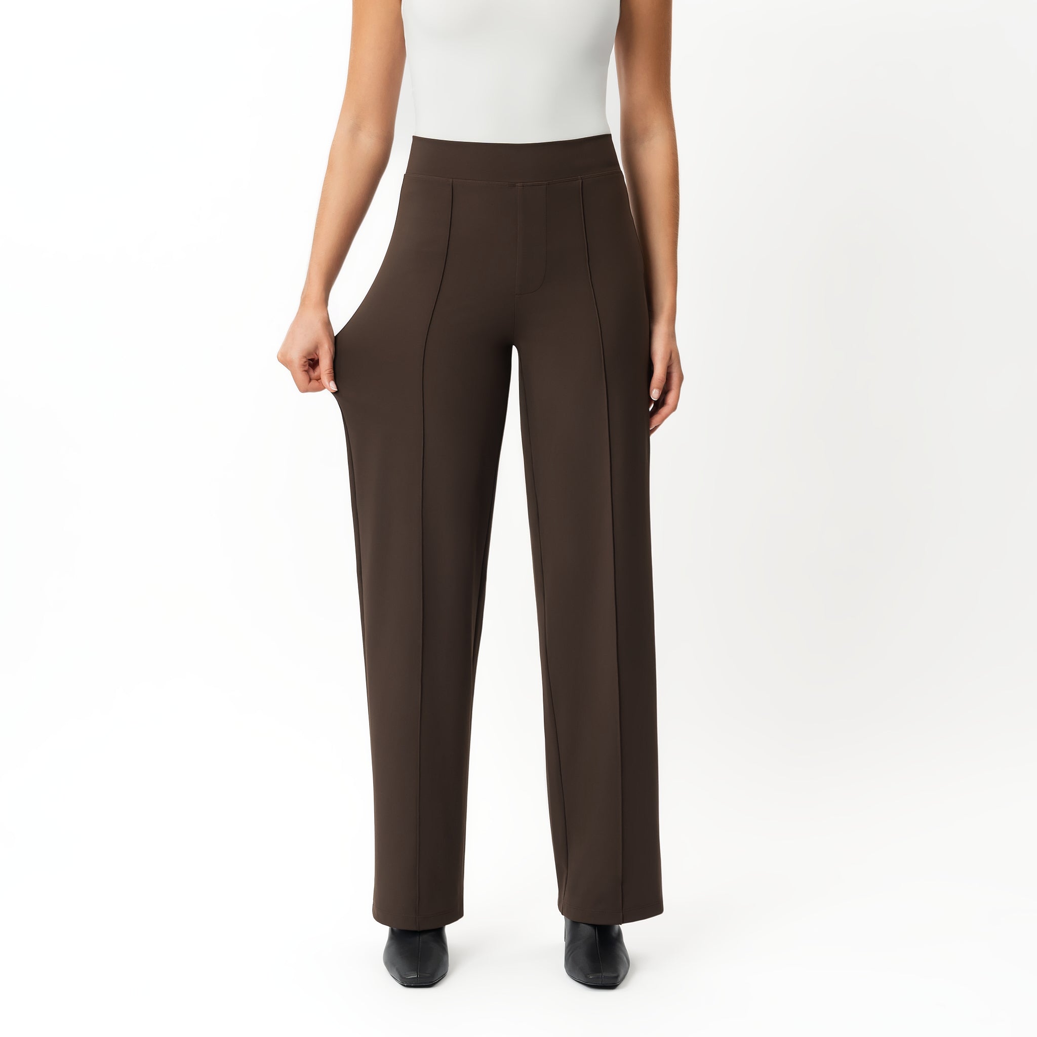 Asana Relaxed Front Crease Pant – Ninepine