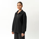 Pullover mit Viertelreißverschluss – Ninepine