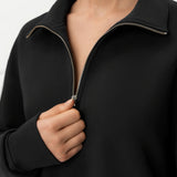 Pullover mit Viertelreißverschluss – Ninepine