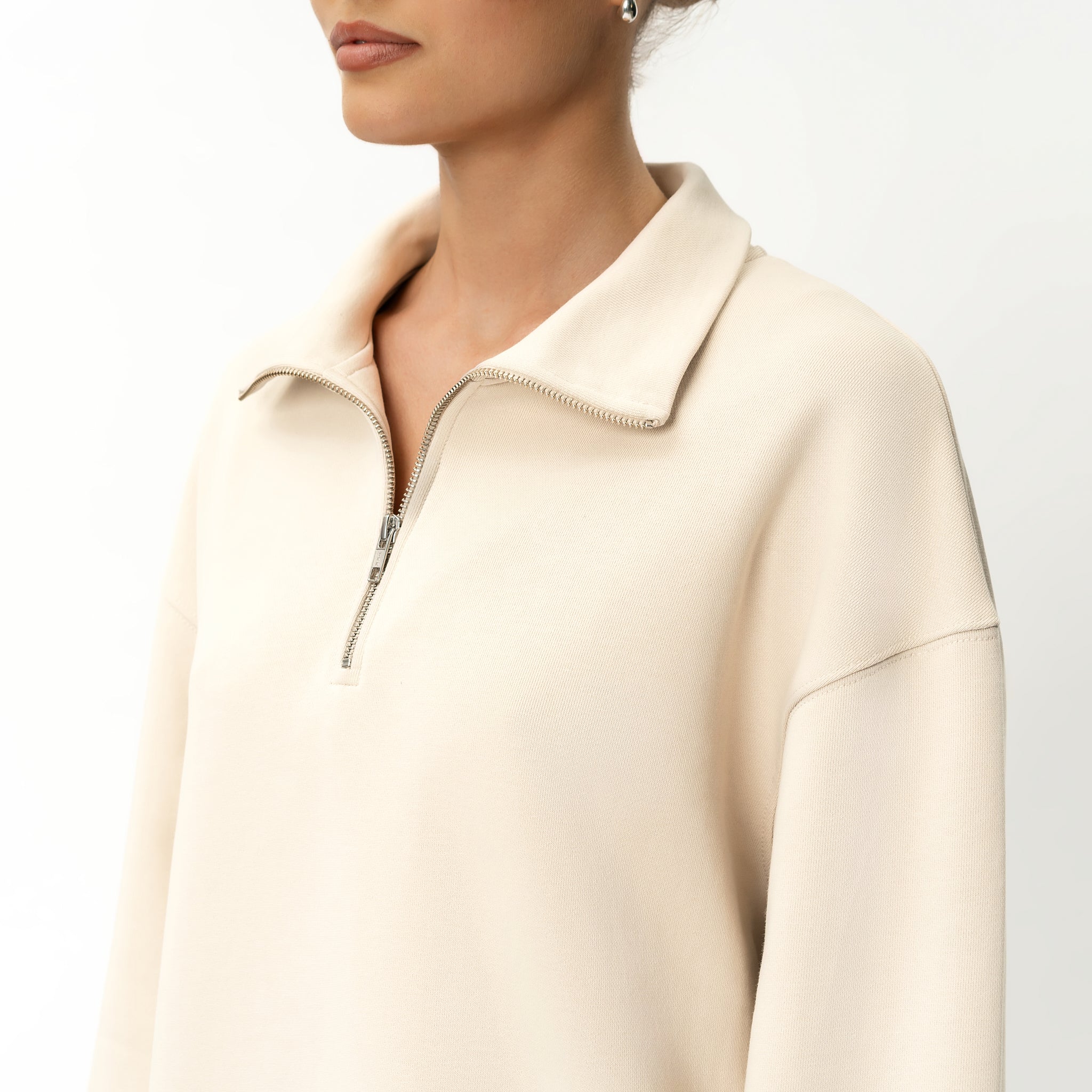 Pullover mit Viertelreißverschluss – Ninepine