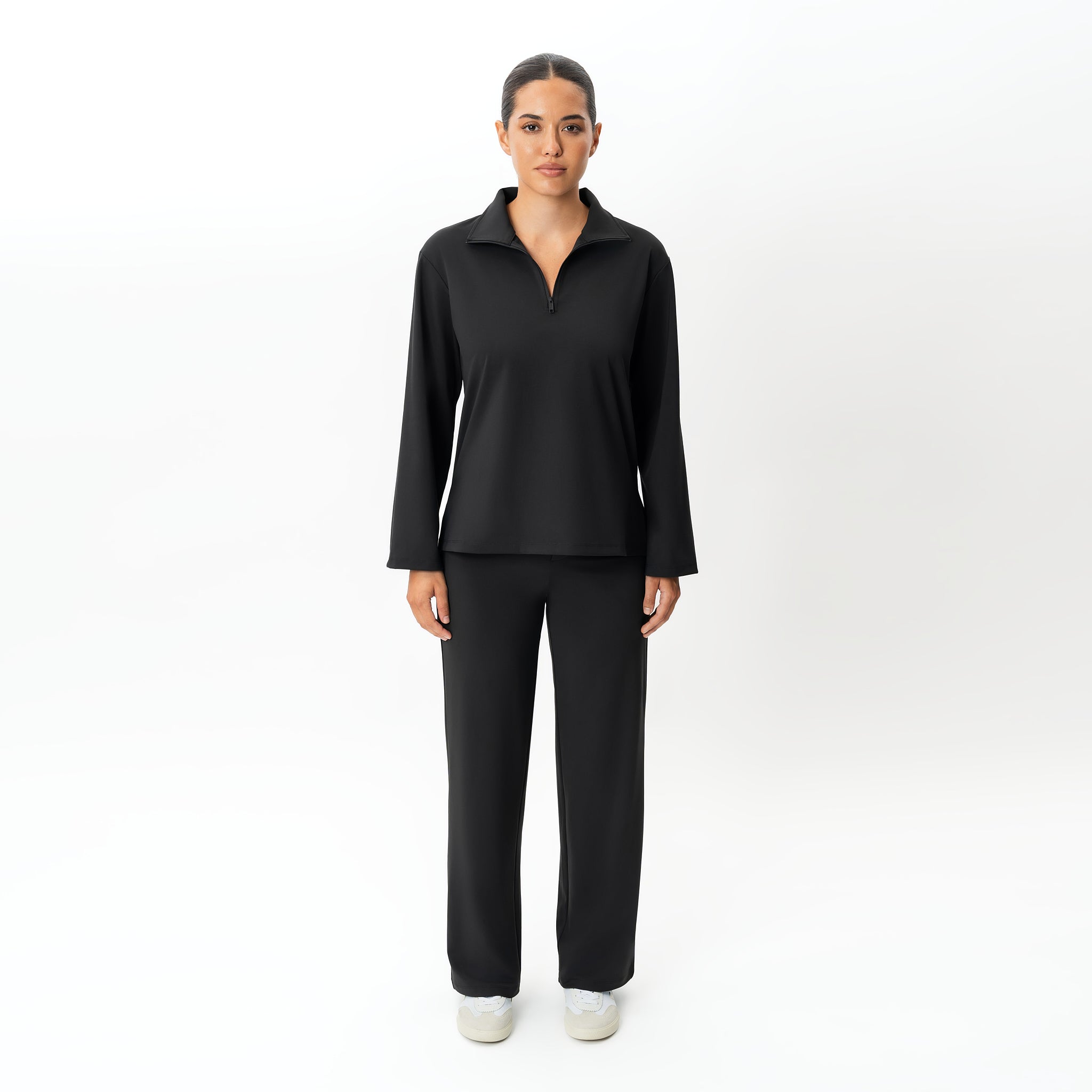 Asana Relaxed Quarter-zip – Ninepine