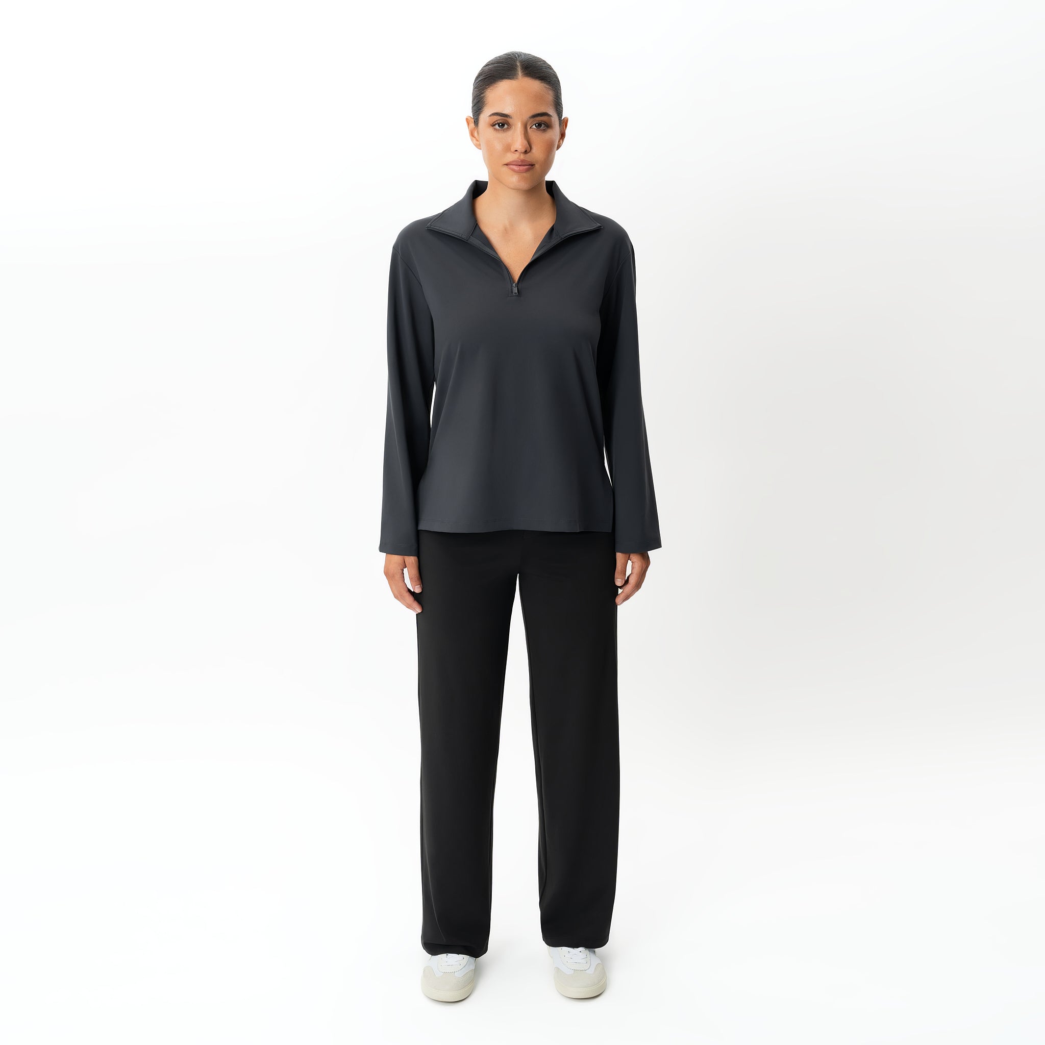 Asana Relaxed Quarter-zip – Ninepine