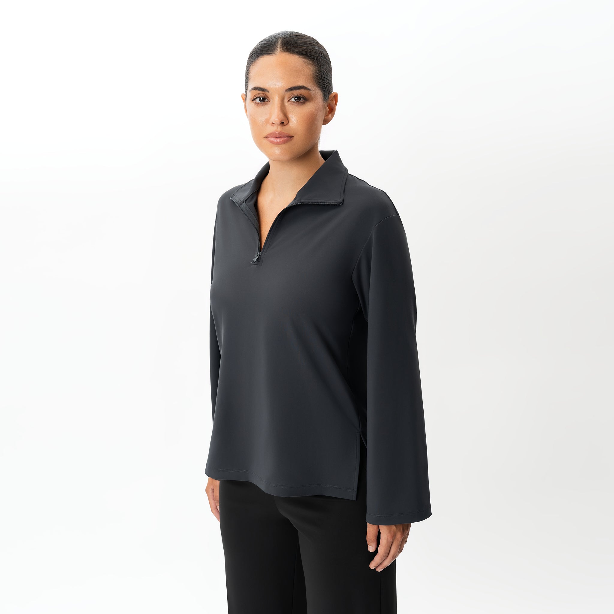 Asana Relaxed Quarter-zip – Ninepine