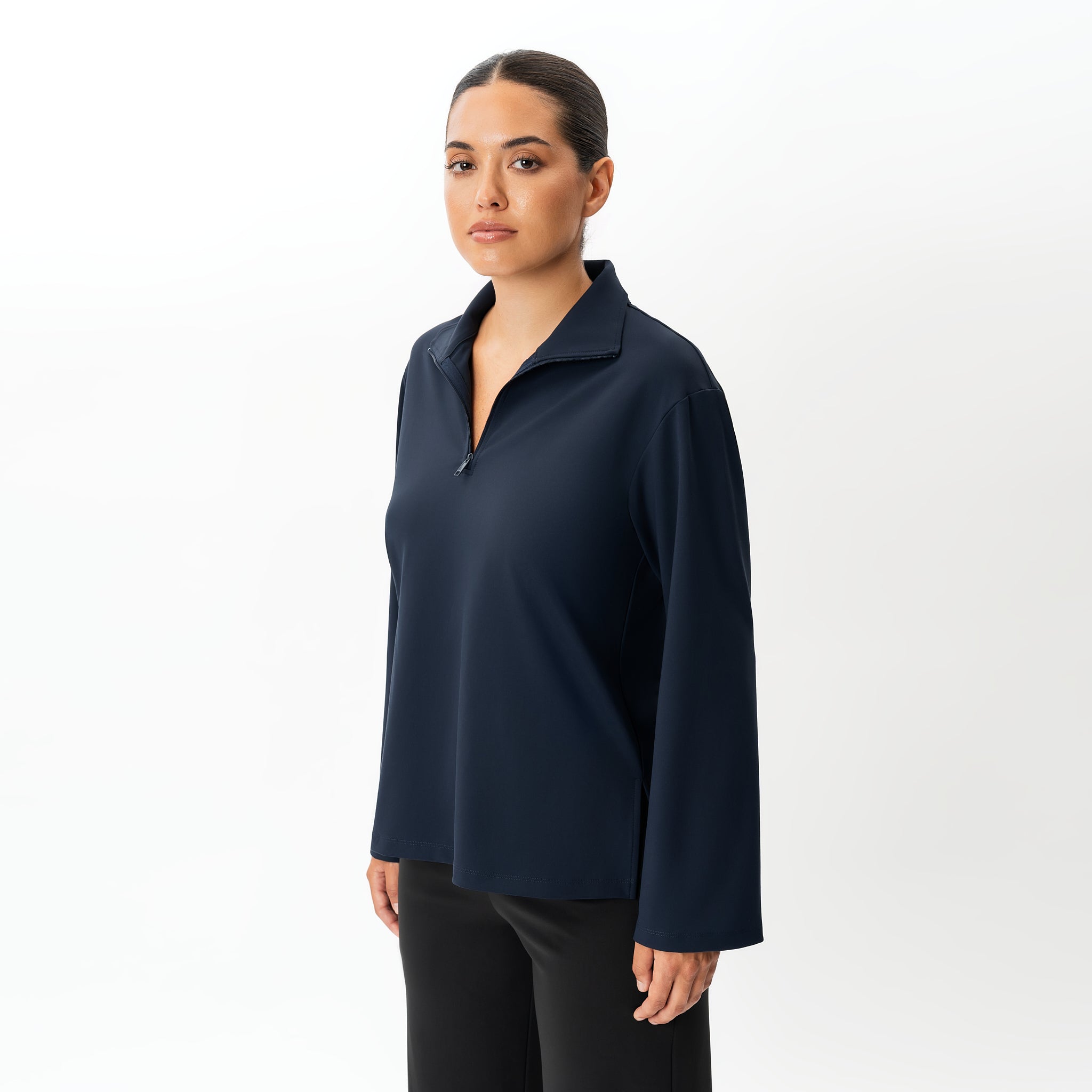 Asana Relaxed Quarter-zip – Ninepine