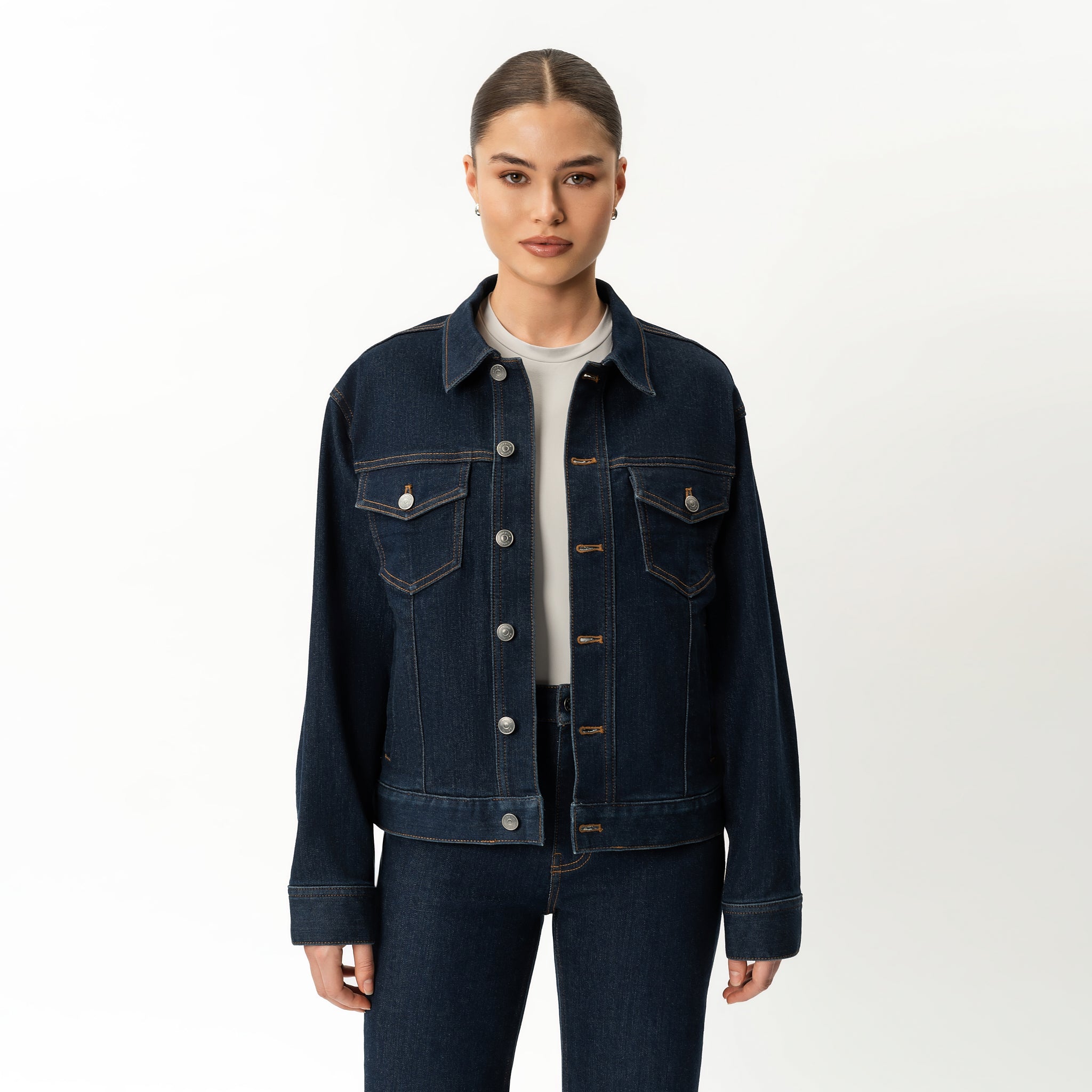 Elastische ComfortDenim™-Jacke – Ninepine