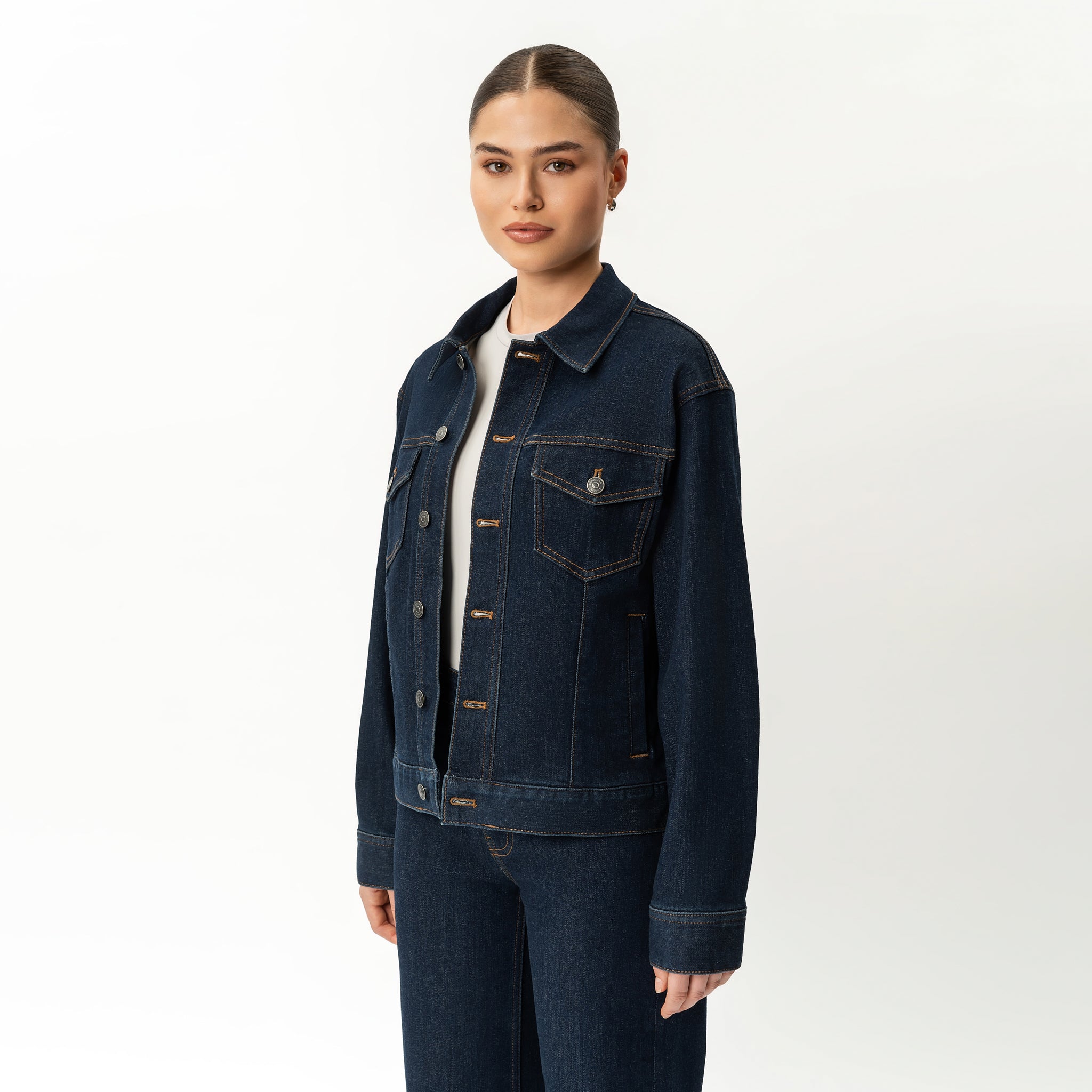 Elastische ComfortDenim™-Jacke – Ninepine