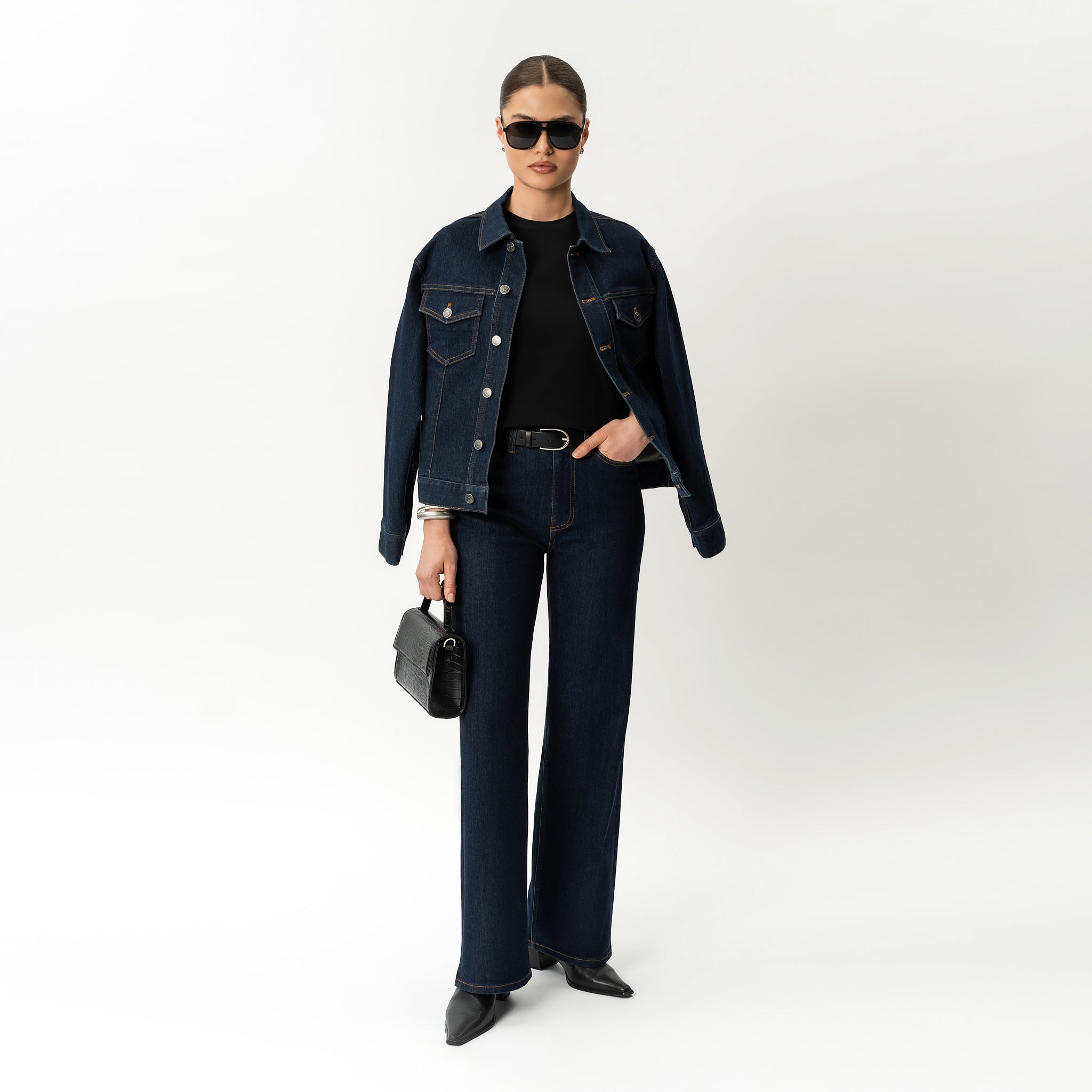 Elastische ComfortDenim™-Jacke – Ninepine