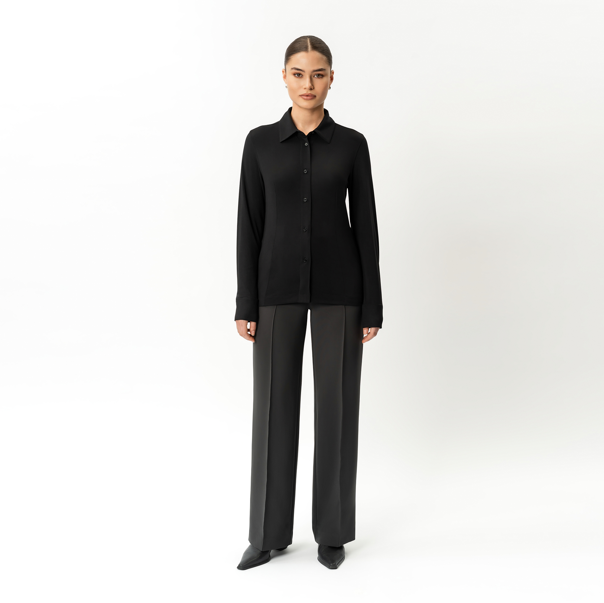 Tailliertes Jersey-Shirt – Ninepine