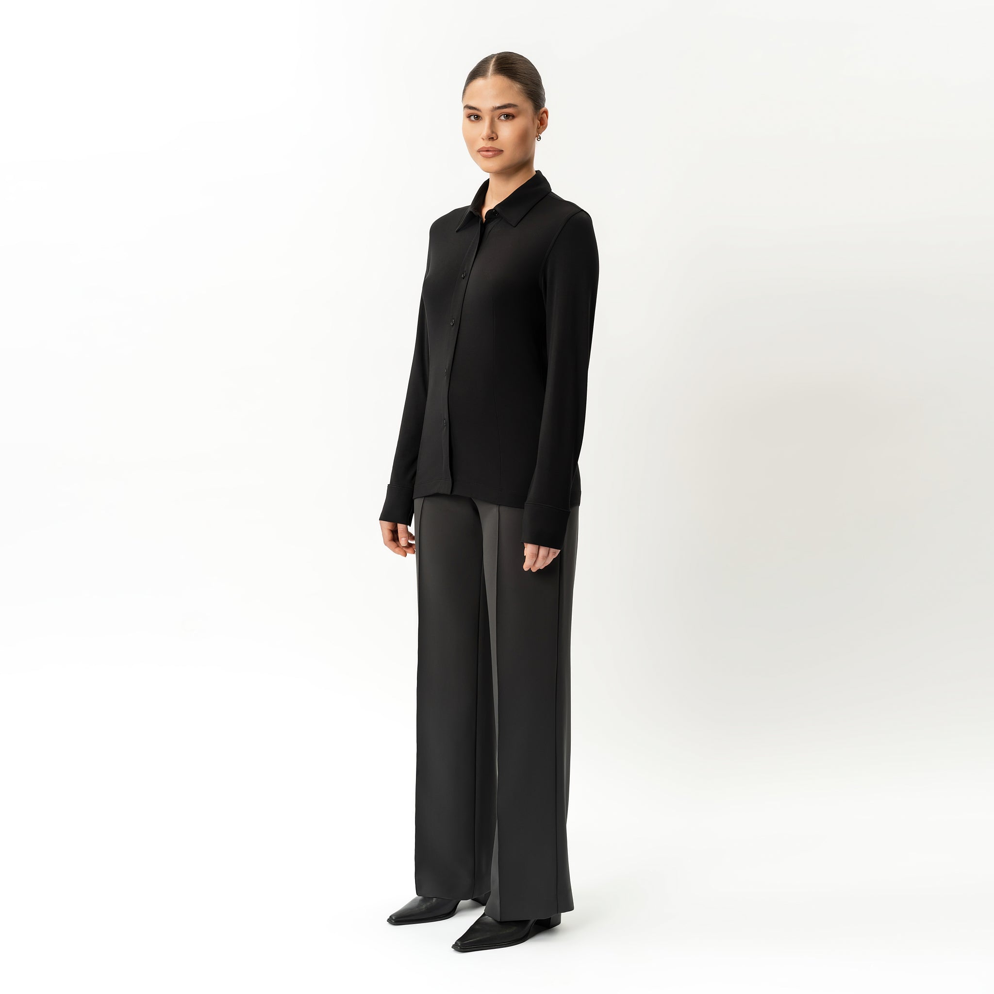 Tailliertes Jersey-Shirt – Ninepine