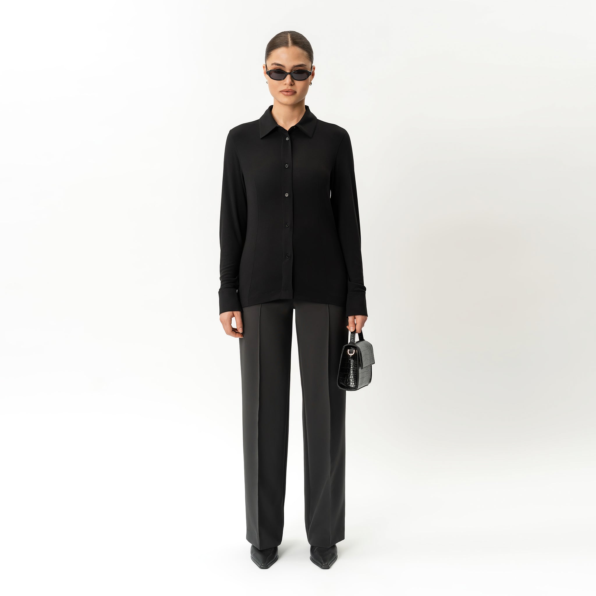 Tailliertes Jersey-Shirt – Ninepine