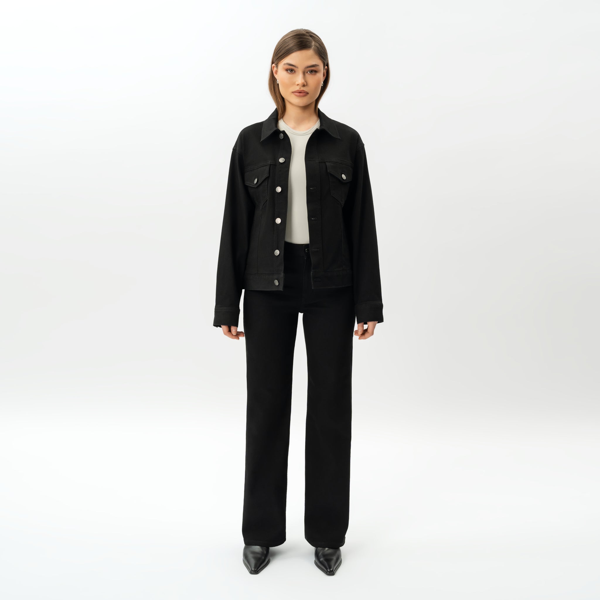 Elastische ComfortDenim™-Jacke – Ninepine