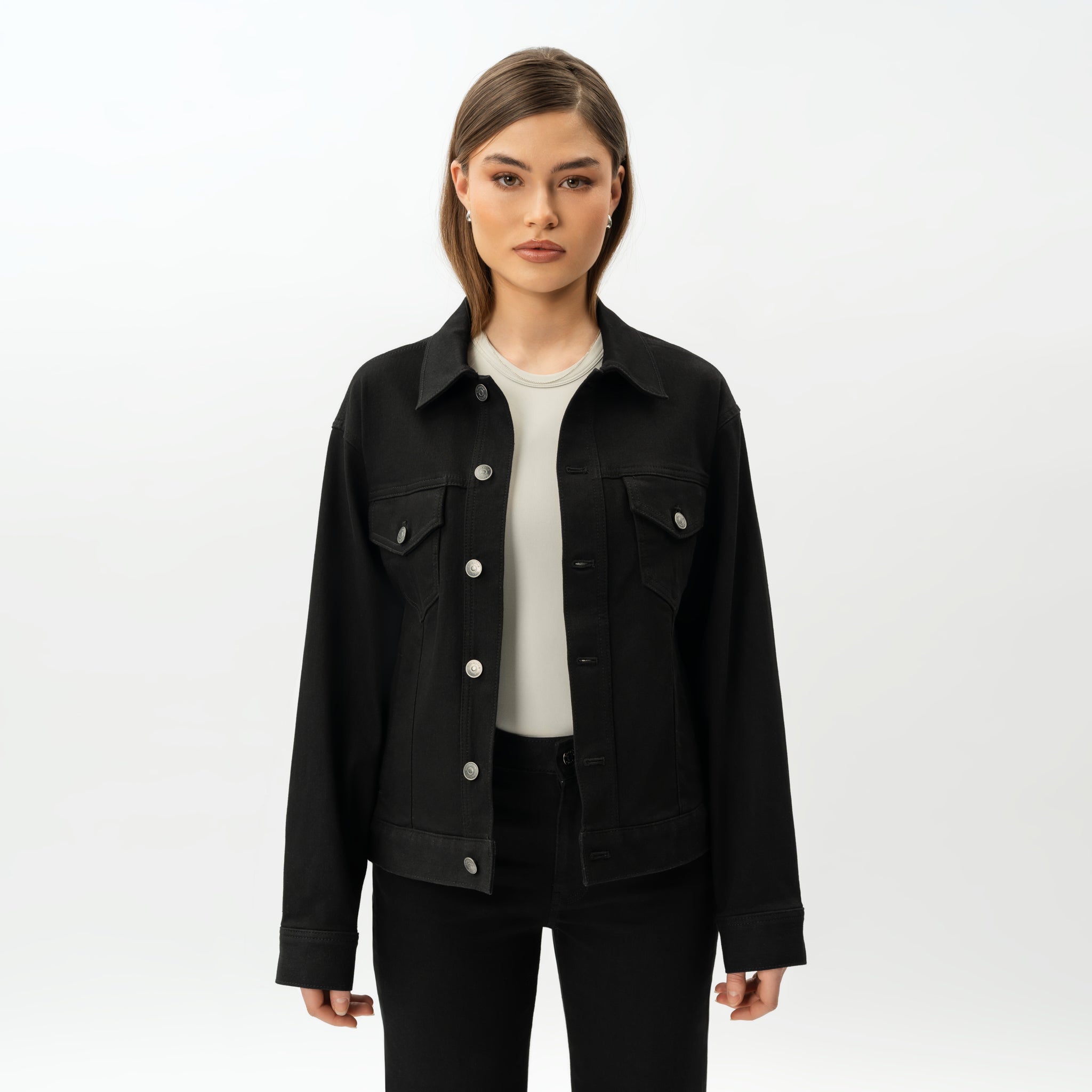 Elastische ComfortDenim™-Jacke – Ninepine