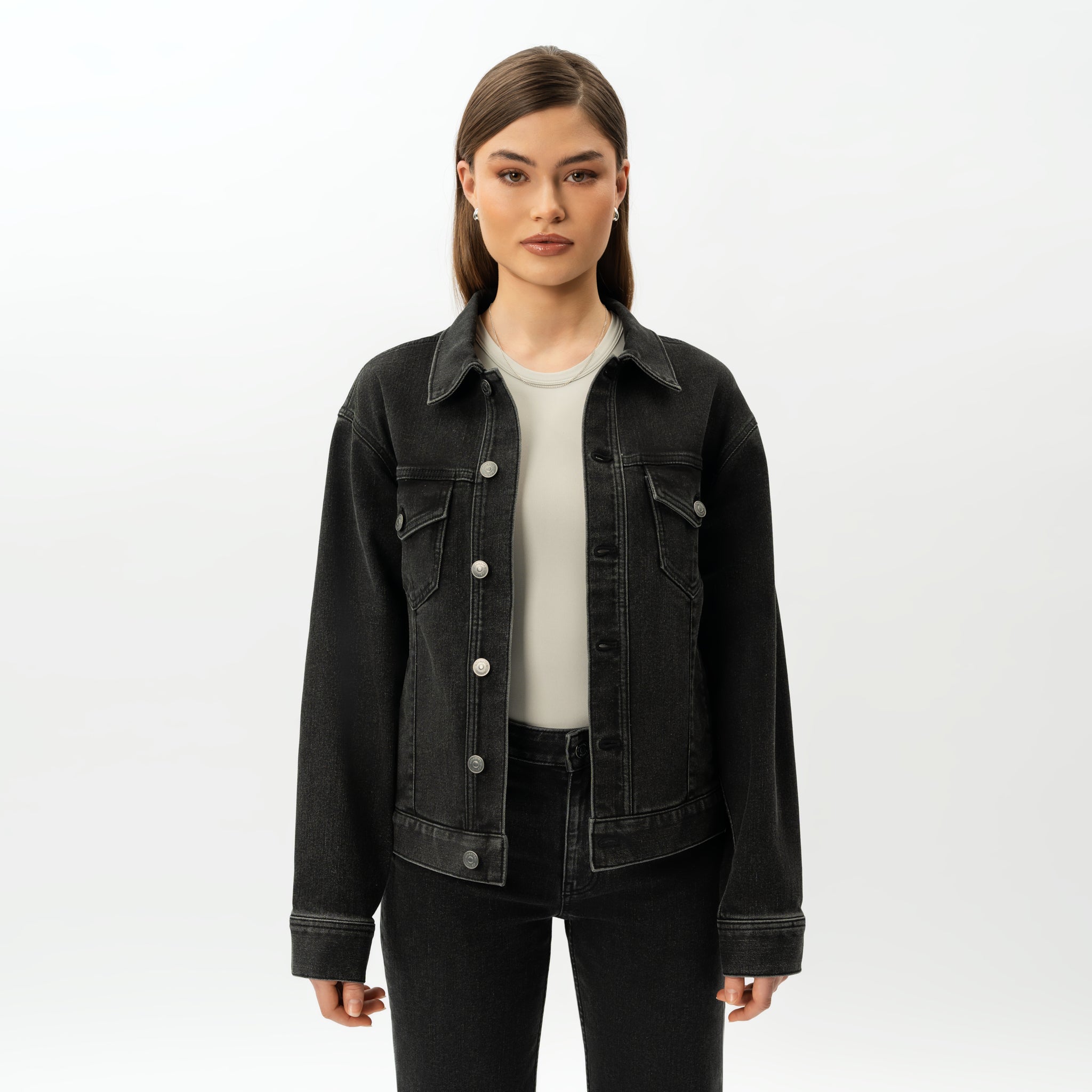 Elastische ComfortDenim™-Jacke – Ninepine