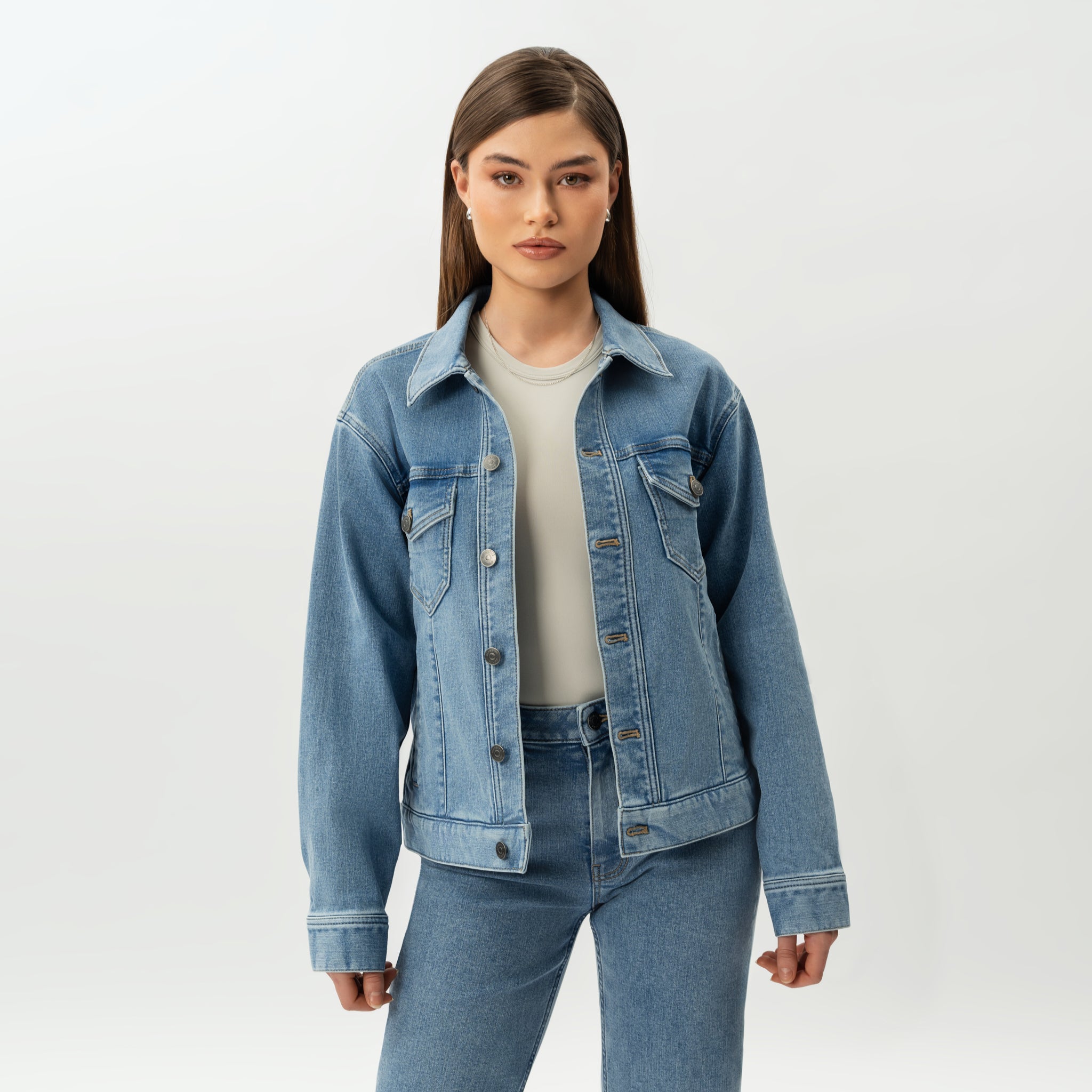 Elastische ComfortDenim™-Jacke – Ninepine