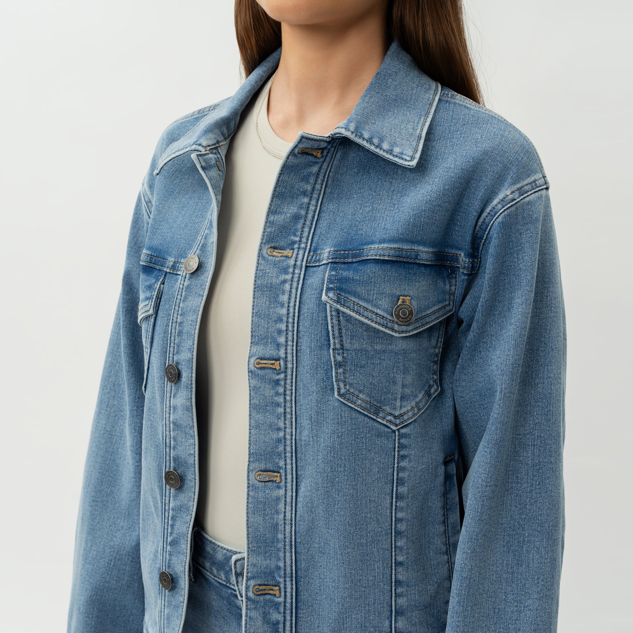 Elastische ComfortDenim™-Jacke – Ninepine