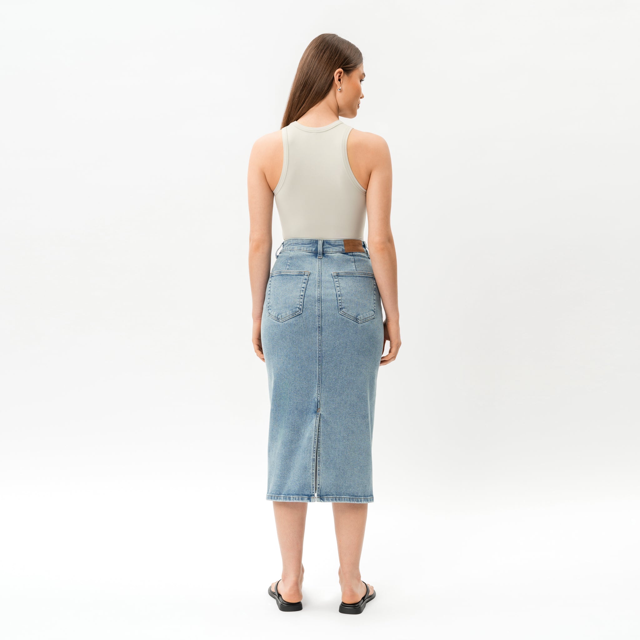 Elastischer ComfortDenim™-Rock – Ninepine