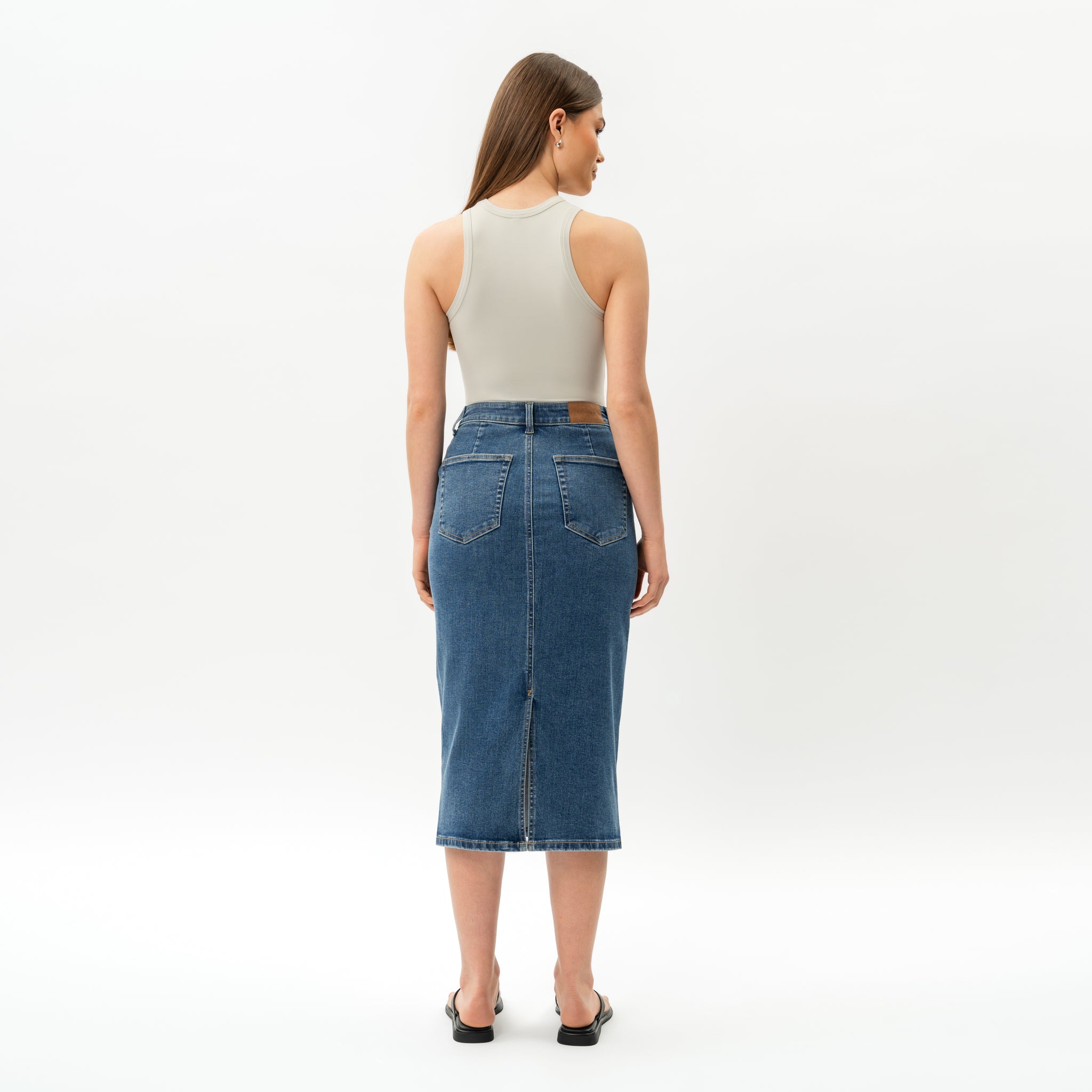 Elastischer ComfortDenim™-Rock – Ninepine