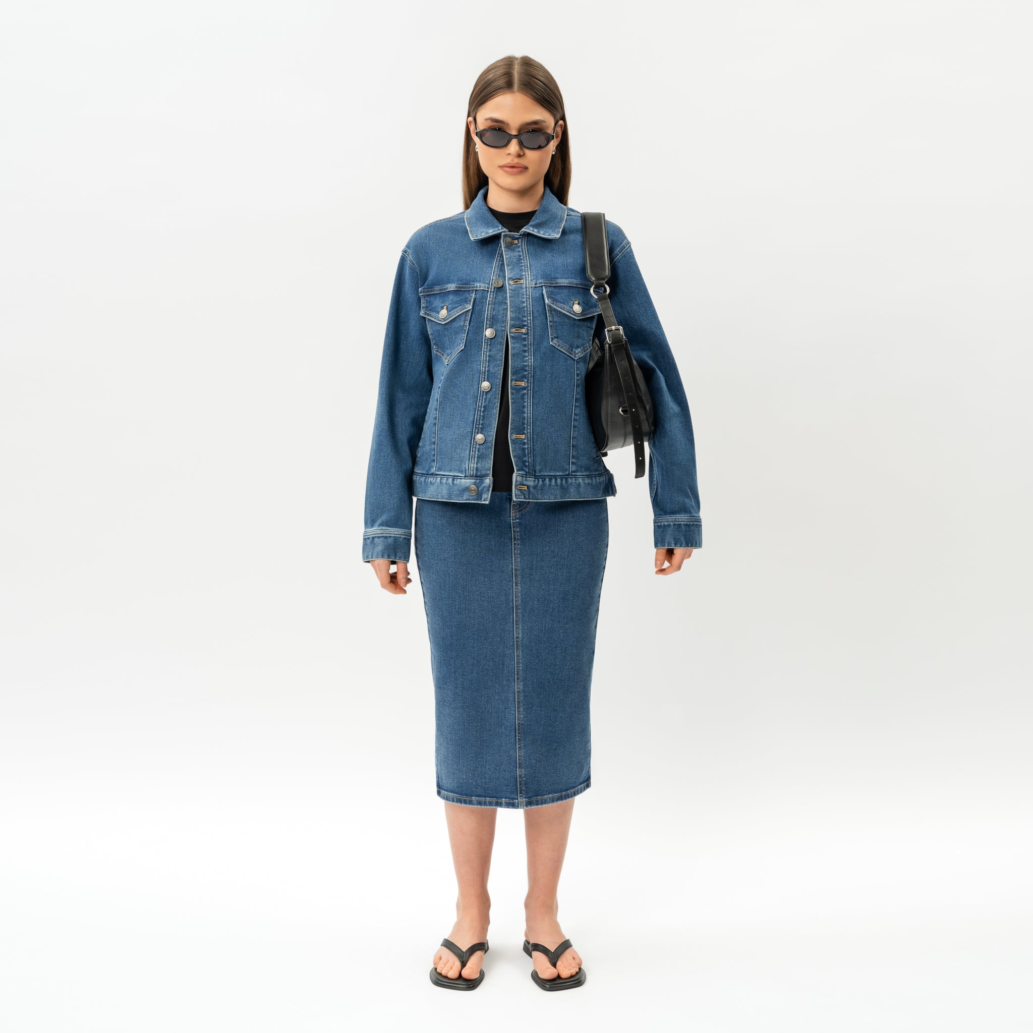 Elastischer ComfortDenim™-Rock – Ninepine