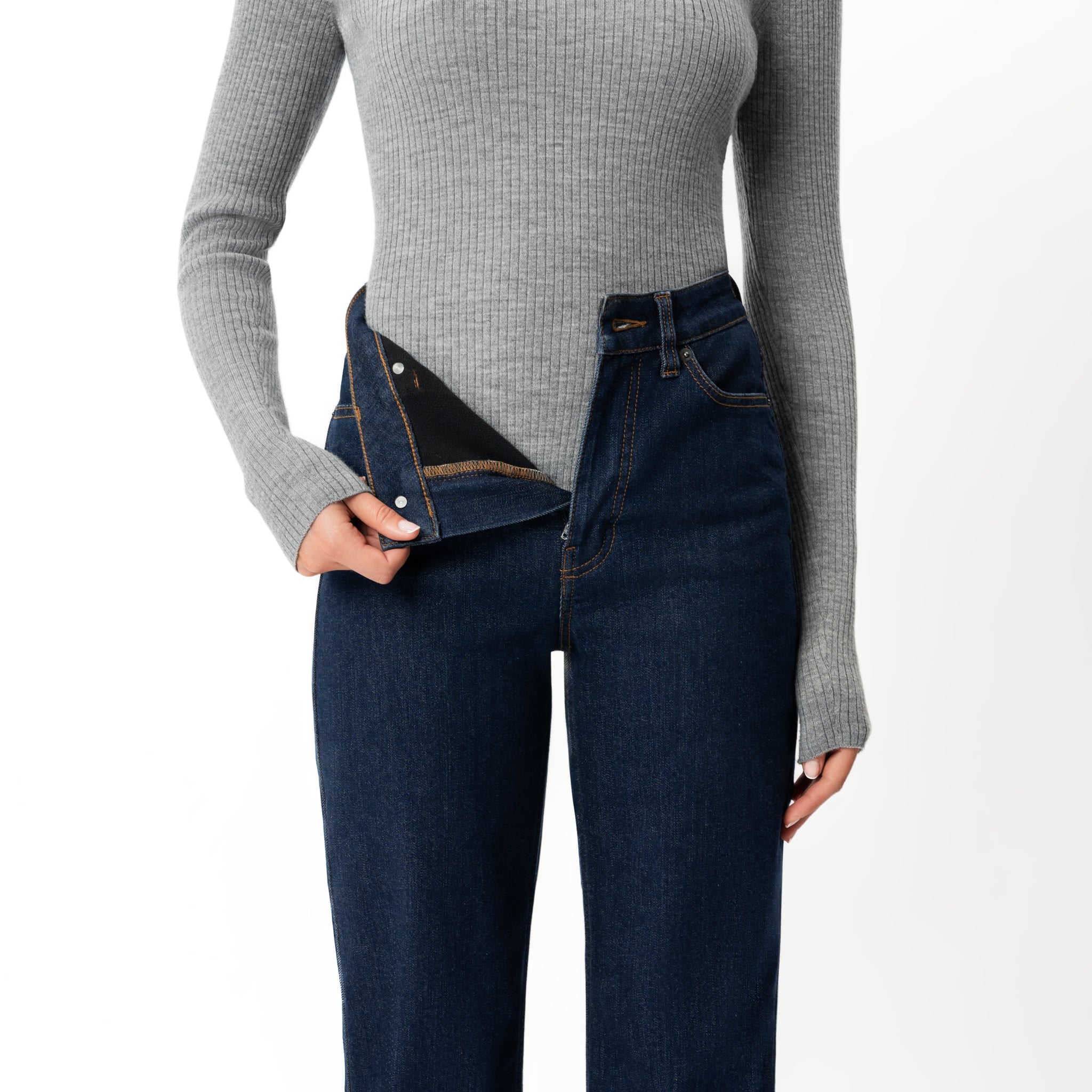 Winter Fleece Denim™ Relaxed Jeans – Ninepine