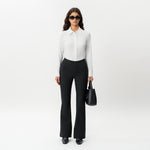 Maßgeschneiderte Ponte-Bootcut-Hose – Ninepine