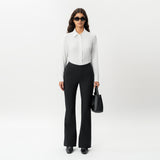 Maßgeschneiderte Ponte-Bootcut-Hose – Ninepine