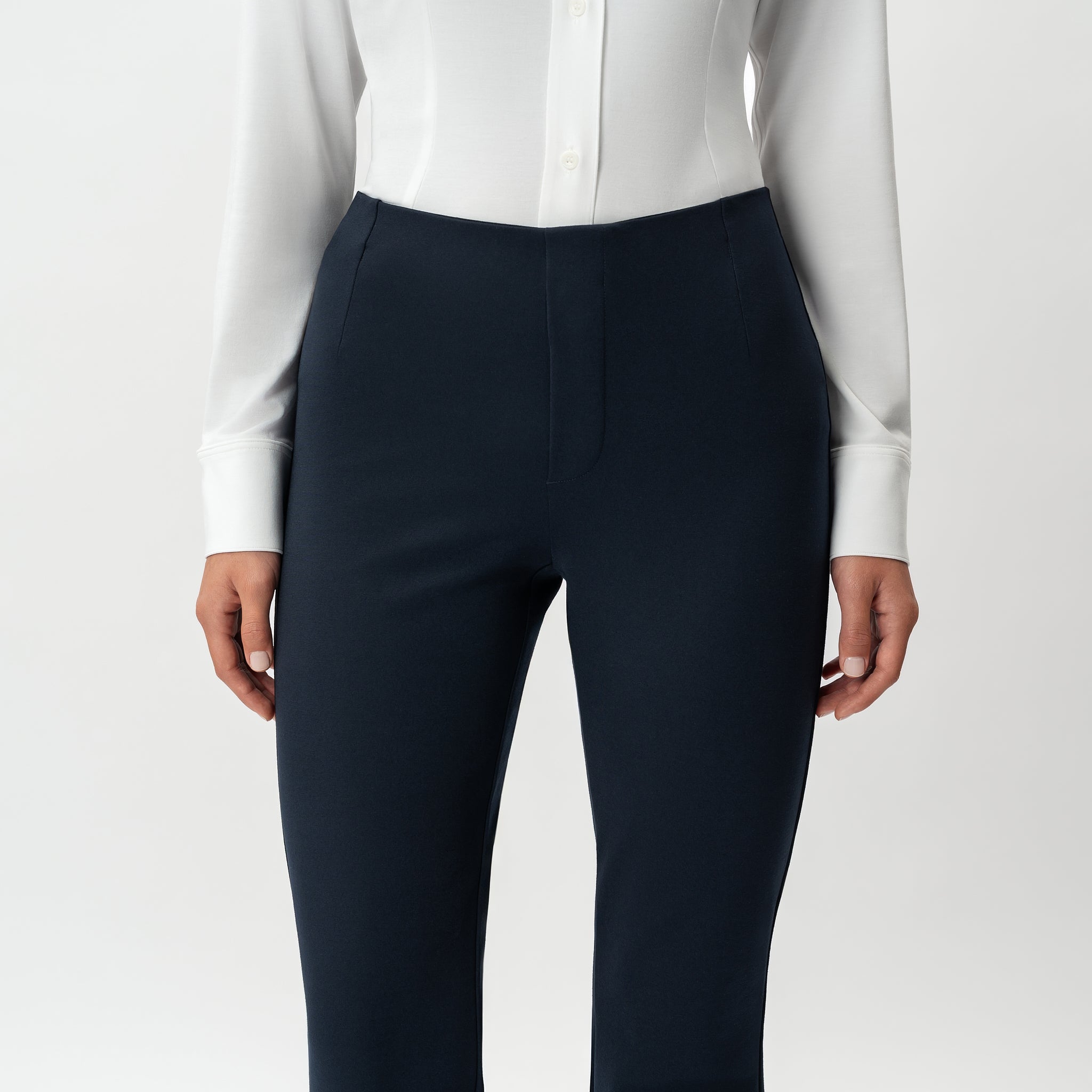 Maßgeschneiderte Ponte-Bootcut-Hose – Ninepine