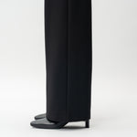 Maßgeschneiderte Ponte-Hose mit lockerer Passform – Ninepine