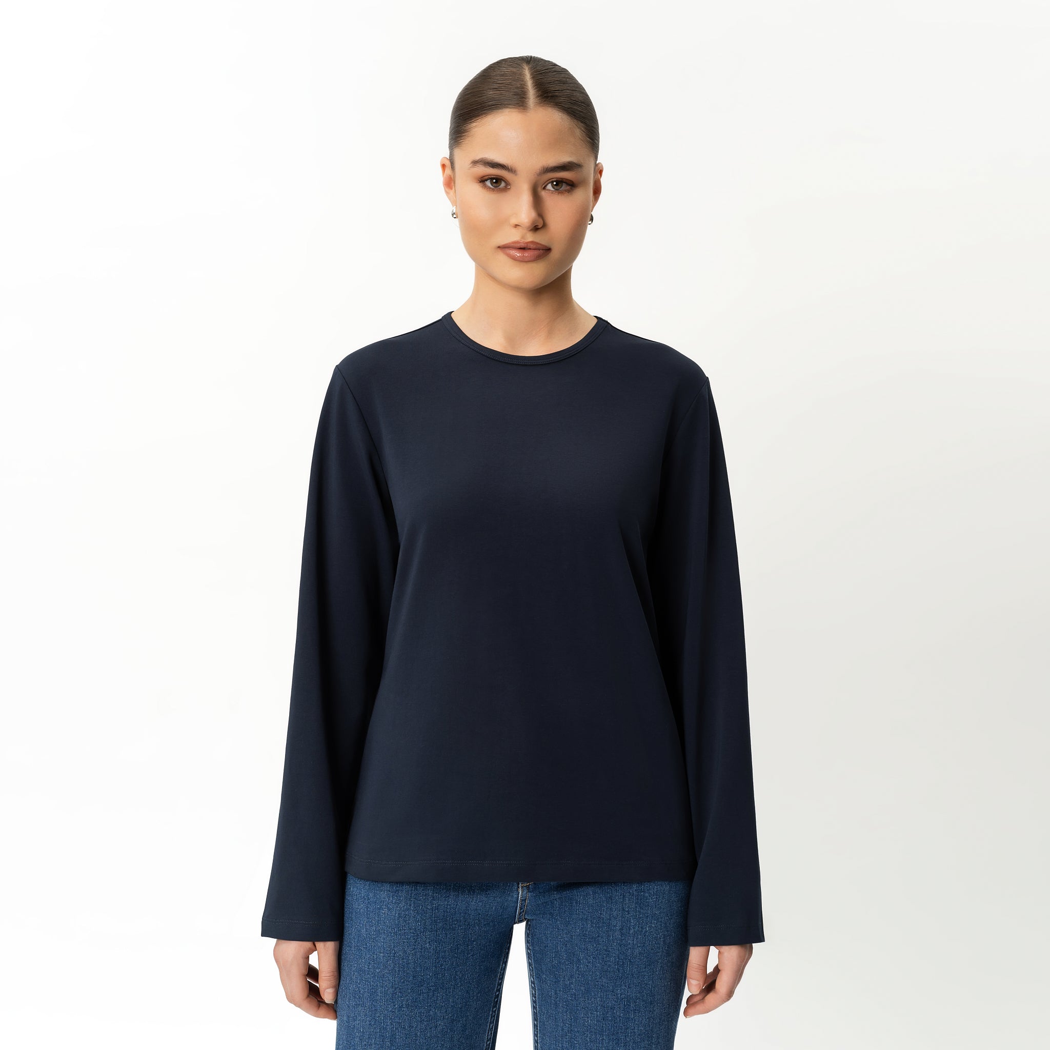 Pima Langarm-T-Shirt – Ninepine