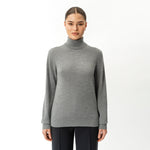 Merinowolle, lockerer Rollkragenpullover – Ninepine