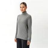 Merinowolle, lockerer Rollkragenpullover – Ninepine