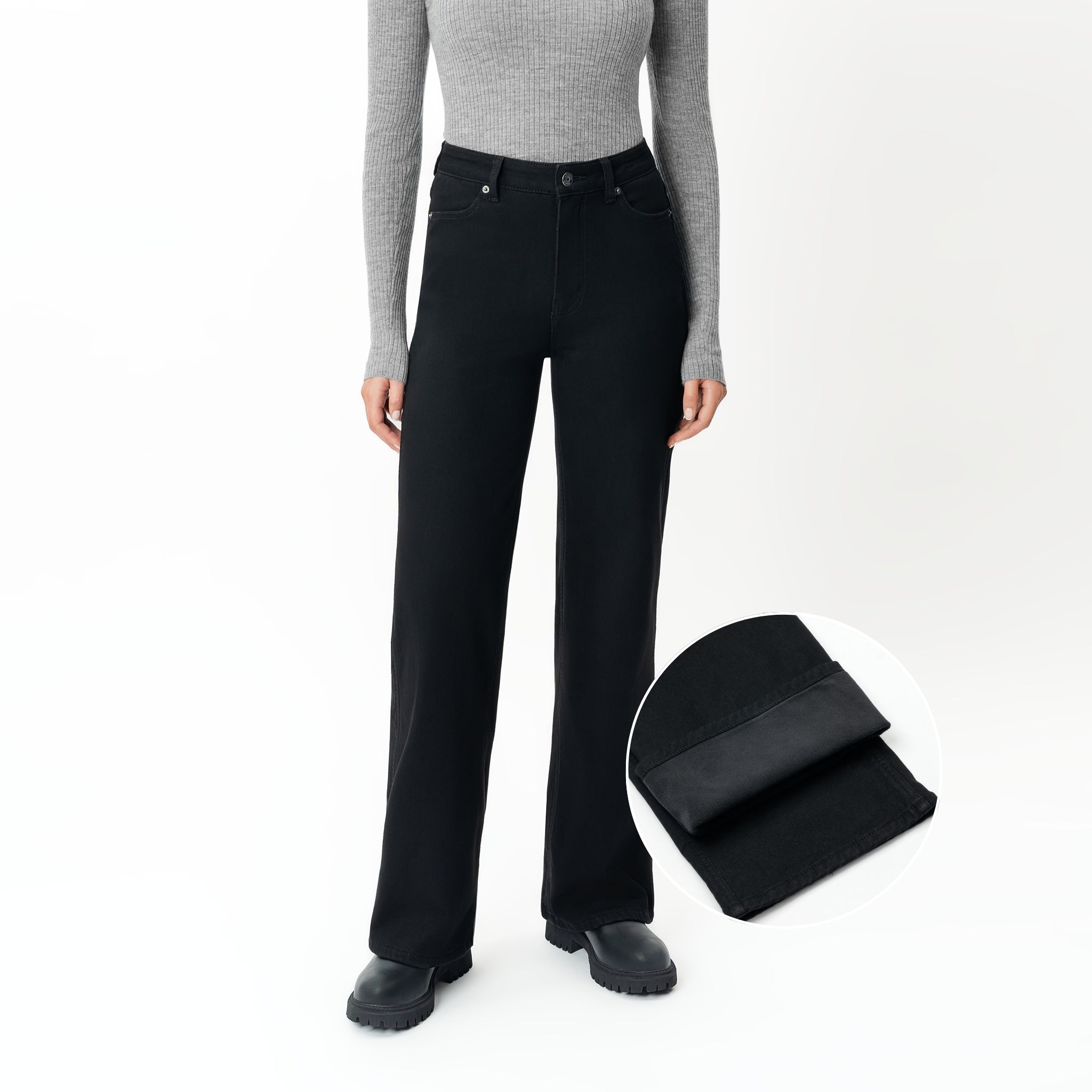 Winter Fleece Denim™ Relaxed Jeans – Ninepine