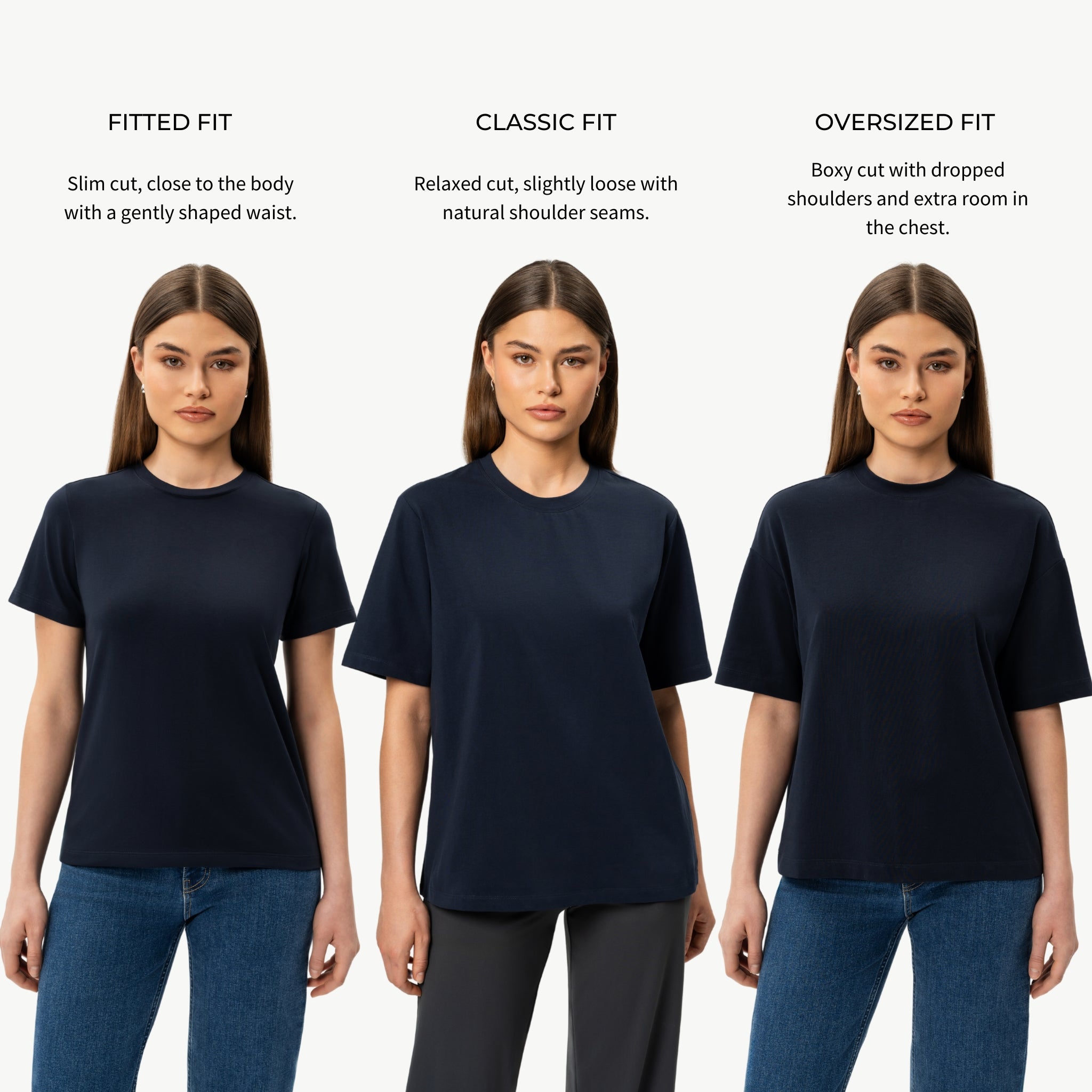 Übergroßes, kastenförmiges Pima-T-Shirt – Ninepine