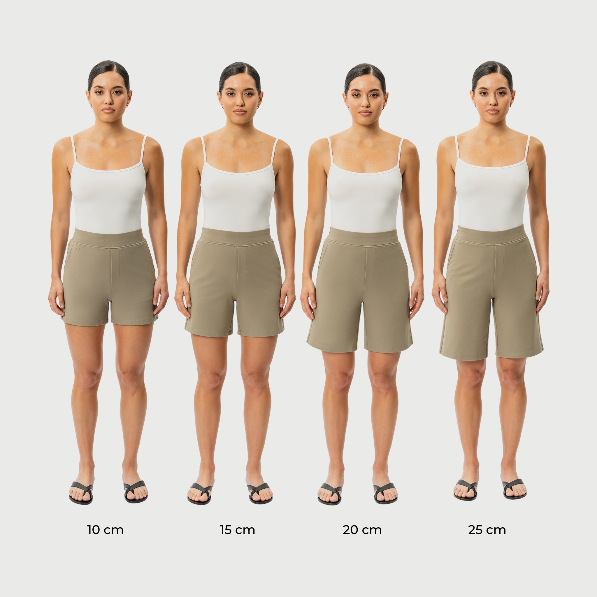 Leichte Ponte-Shorts – Ninepine