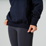 Pullover mit Viertelreißverschluss und lockerer Passform – Ninepine