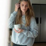 Pullover mit Viertelreißverschluss und lockerer Passform – Ninepine