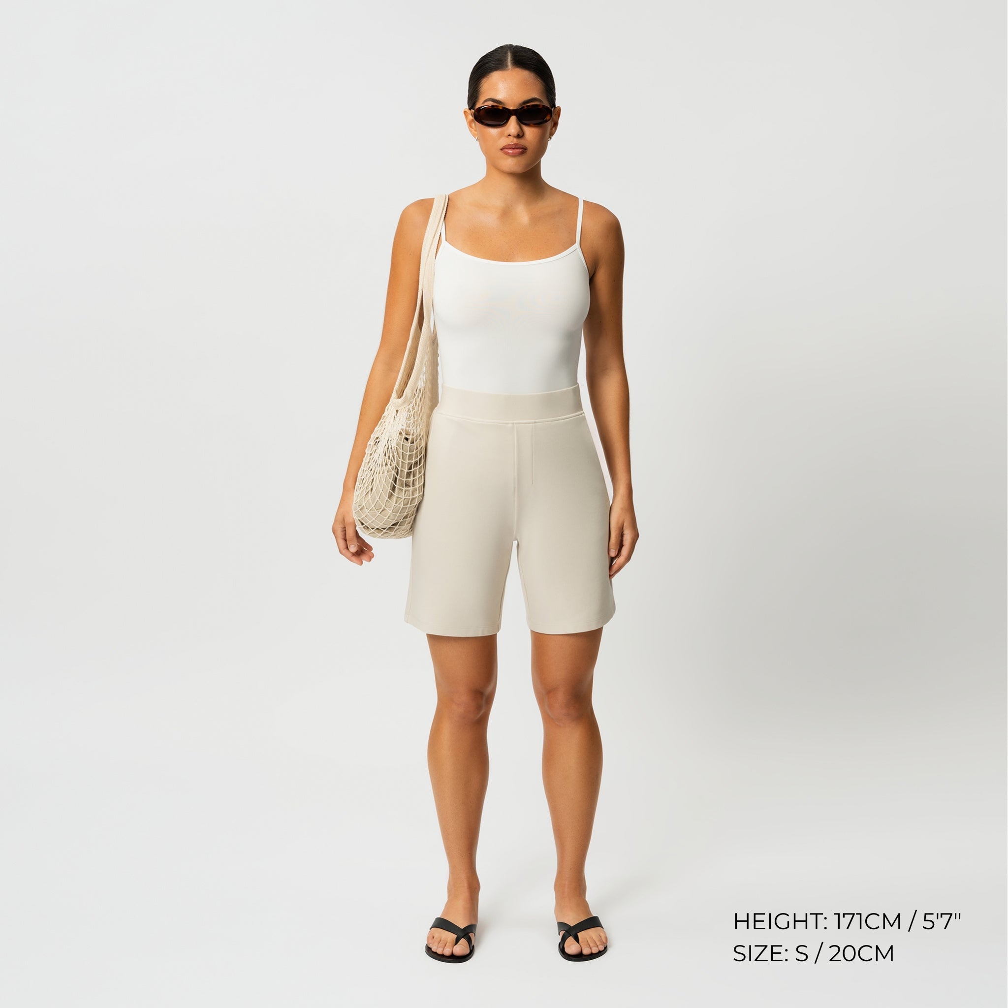 Leichte Ponte-Shorts – Ninepine