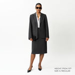 Maßgeschneiderter Ponte-Midi-Rock – Ninepine